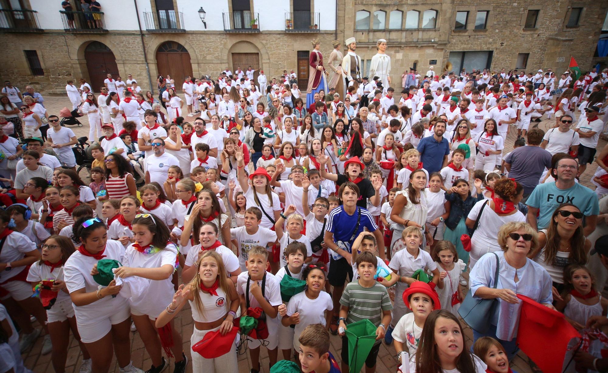 Fotos del chupinazo de Obanos