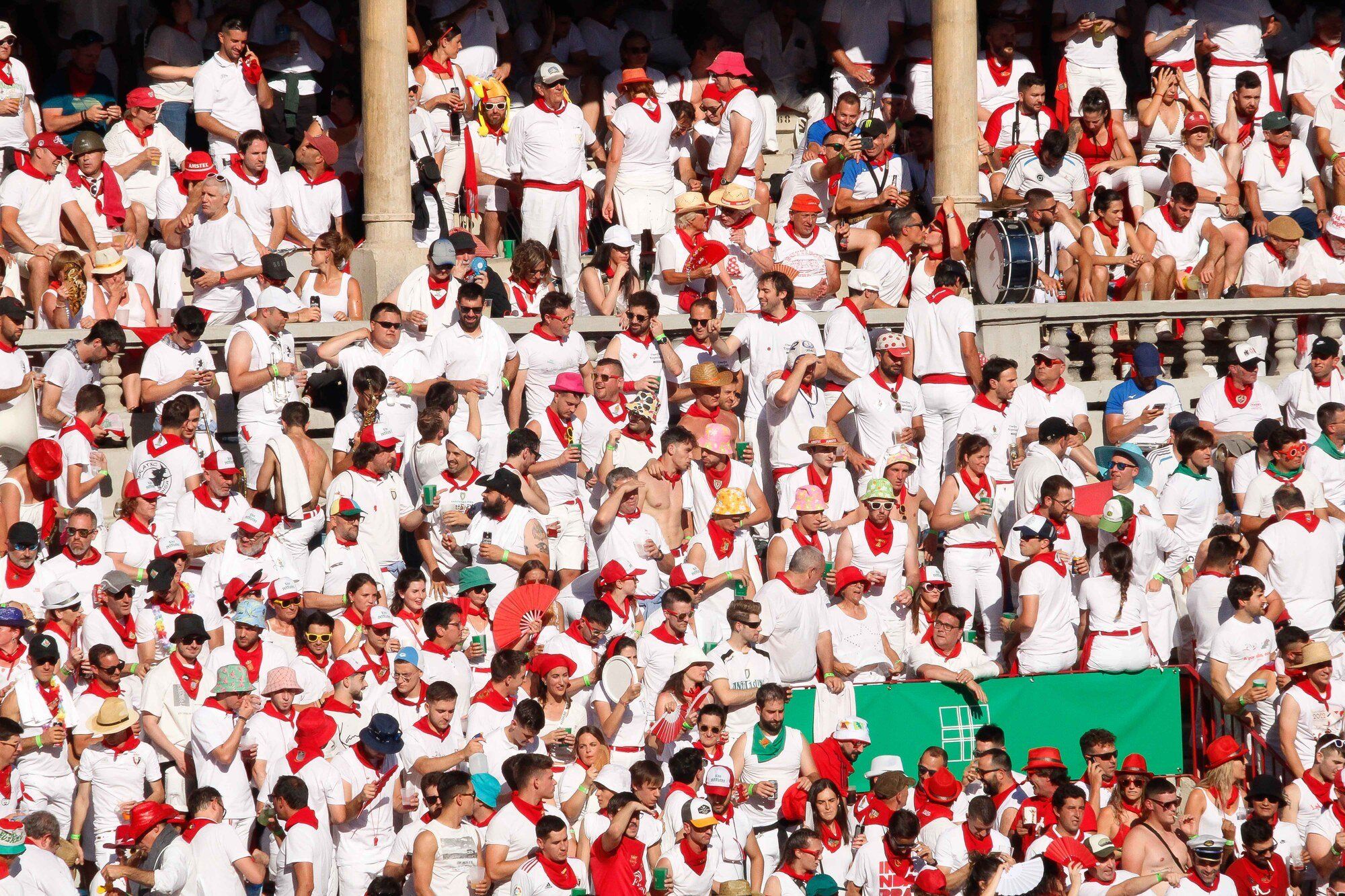 Ambiente en la Plaza de Toros el día 8 de julio