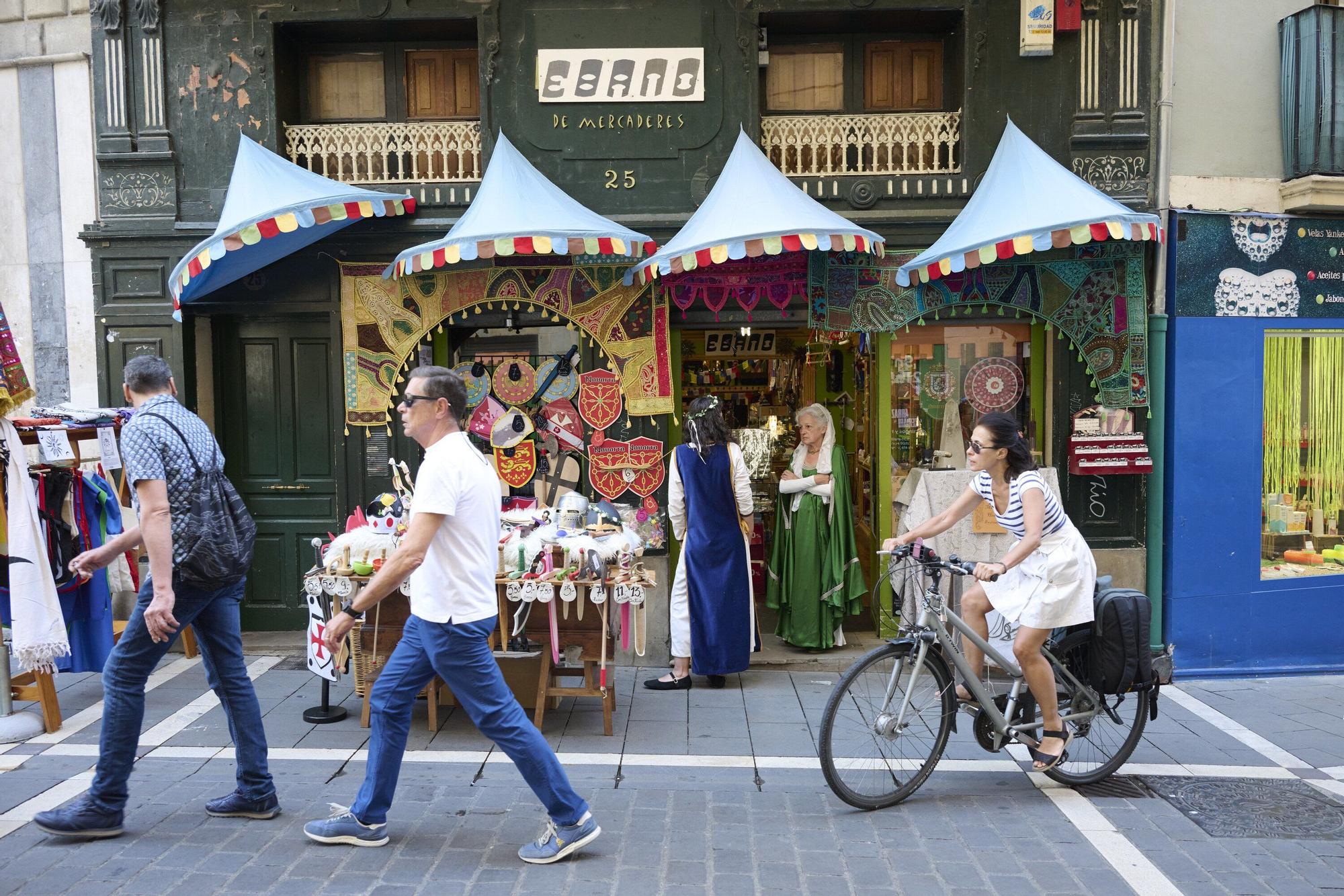 Privilegio de la Unión: comercios del Casco Viejo de Pamplona se visten de medieval