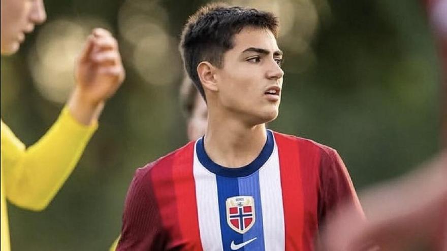 Exhibición con su selección del último proyecto de estrella noruego fichado por la Real Sociedad