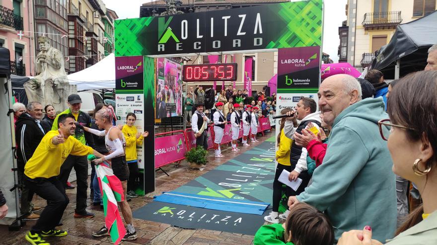 Kolitza Balmatrail, espectáculo en  el cortafuegos