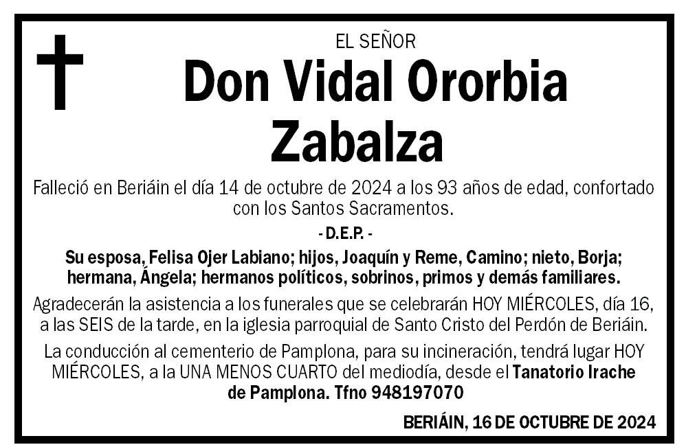 Vidal Ororbia Zabalza