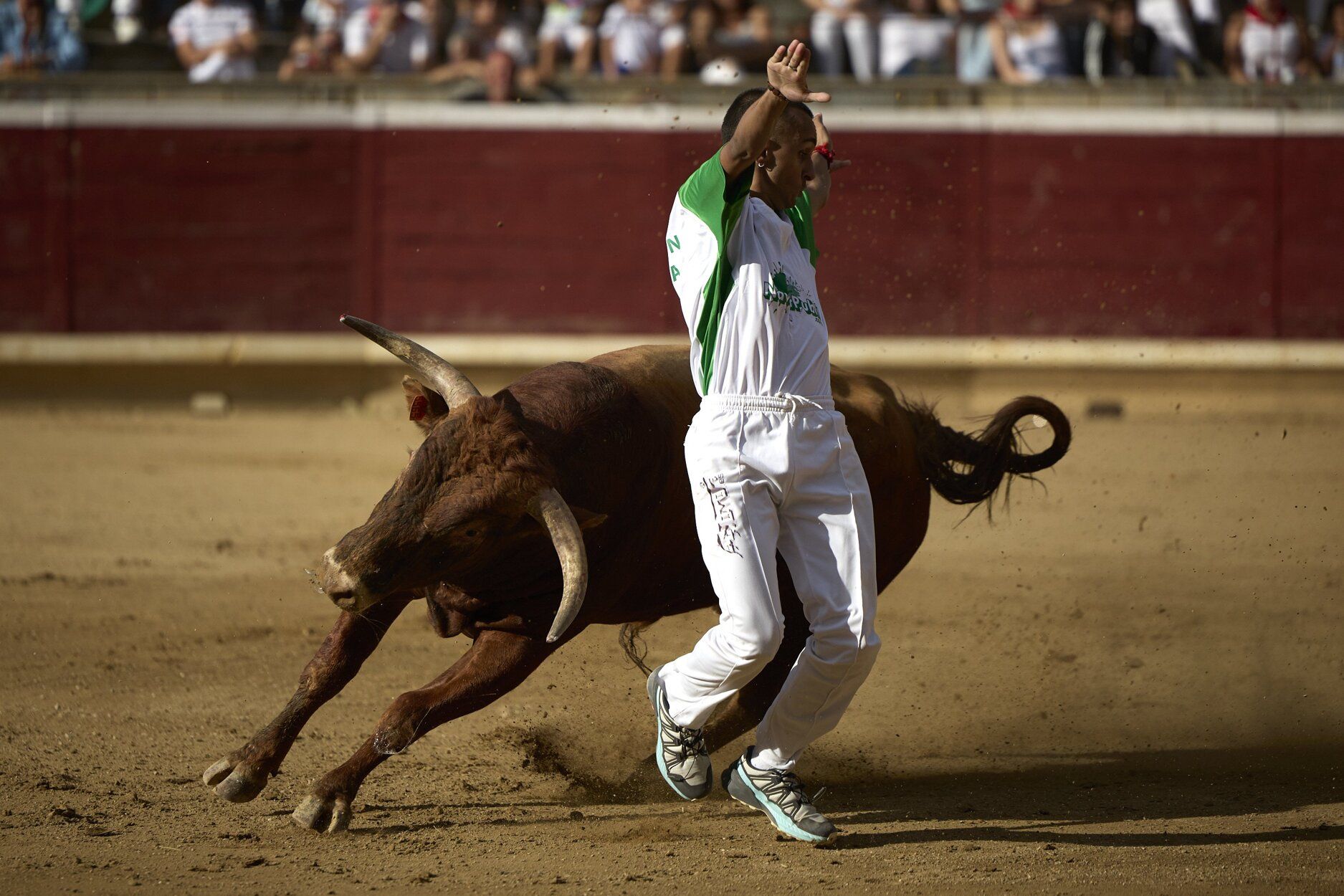 Fotos del concurso de recortadores de fiestas de Tafalla