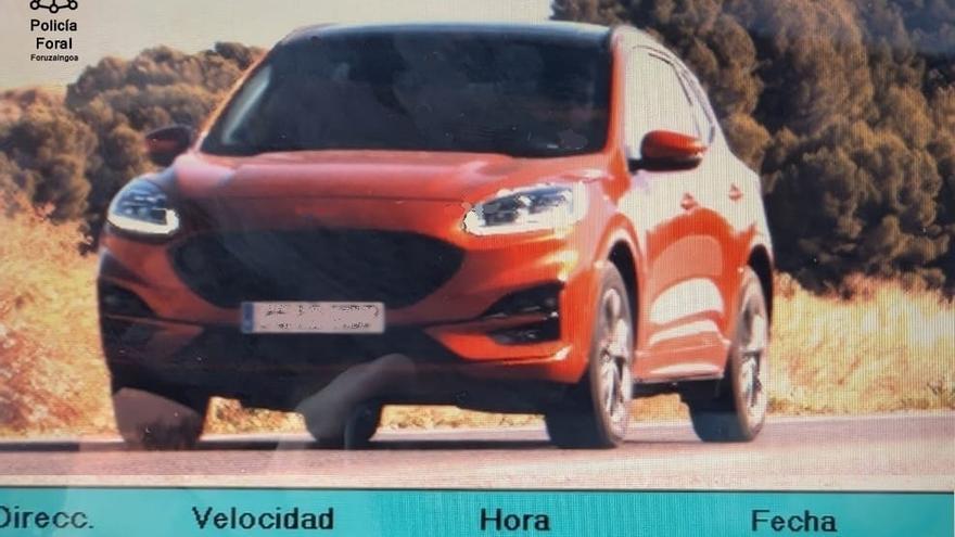Imputado por circular en Tudela a 195 km/h en una carretera limitada a 80