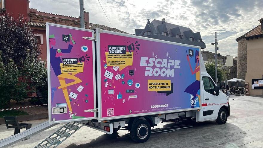 Escape room itinerante &#039;Apuesta por ti, no te la juegues&#039; en Pamplona, Tafalla y Tudela