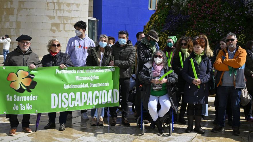 Afectados por covid persistente muestran su fuerza en Bilbao