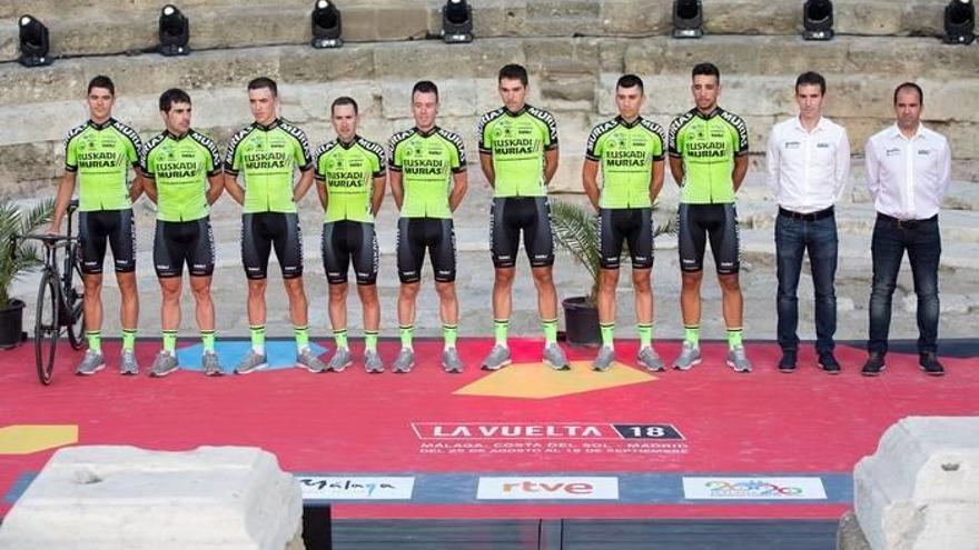 El Euskadi-Murias en la presentación de la Vuelta a España.