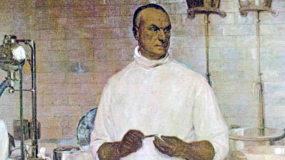 Michel Leremboure pintado en óleo por Elías Salaverría.