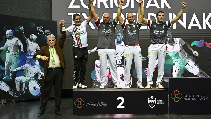 En imágenes: Final de pala corta de la Liga de Naciones de 36 metros entre Euskal Selekzioa y Francia