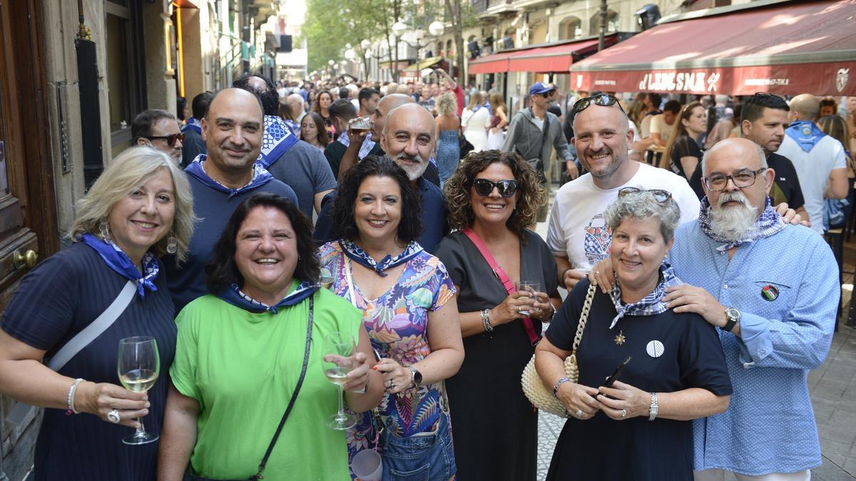 La visita de los amigos de Logroño es cita indispensable para esta cuadrilla.