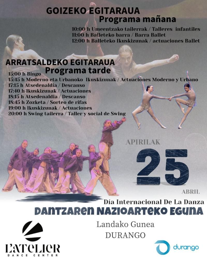 Durangon ospatuko den Dantzaren XVI. Egunaren kartela.