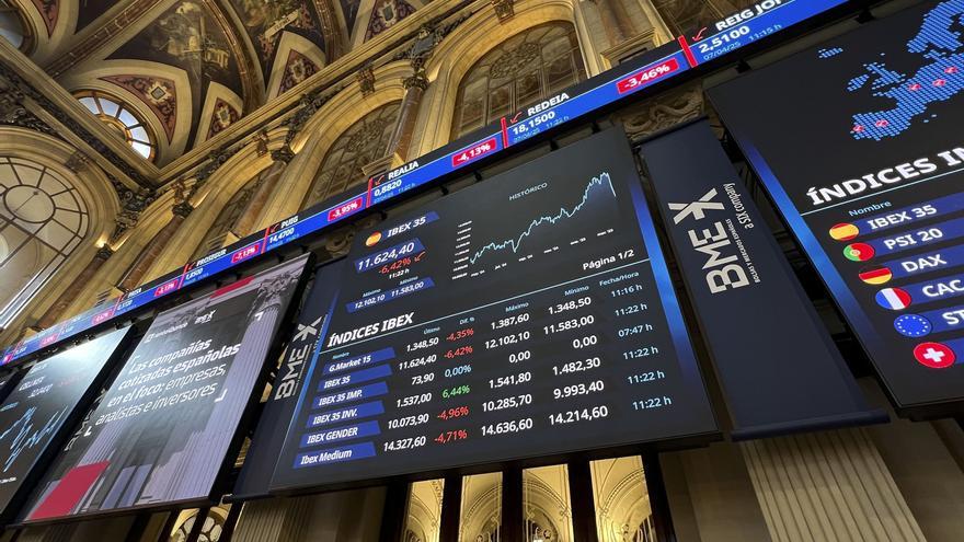 El Ibex 35 ahonda su caída con todos sus valores en rojo