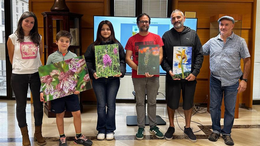 La primera edición del concurso fotográfico &quot;Orquídeas de Laudio&quot; ya tiene ganadores