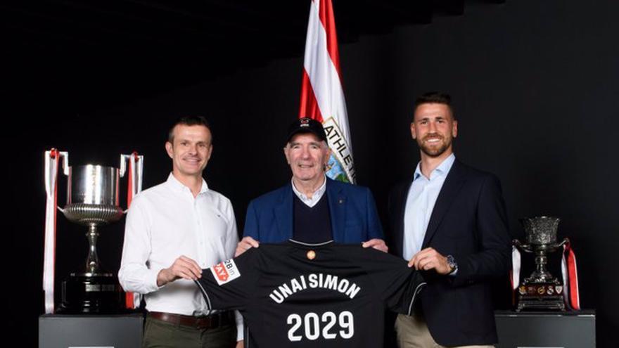Unai Simonek Athleticen jarraituko du 2029ra arte