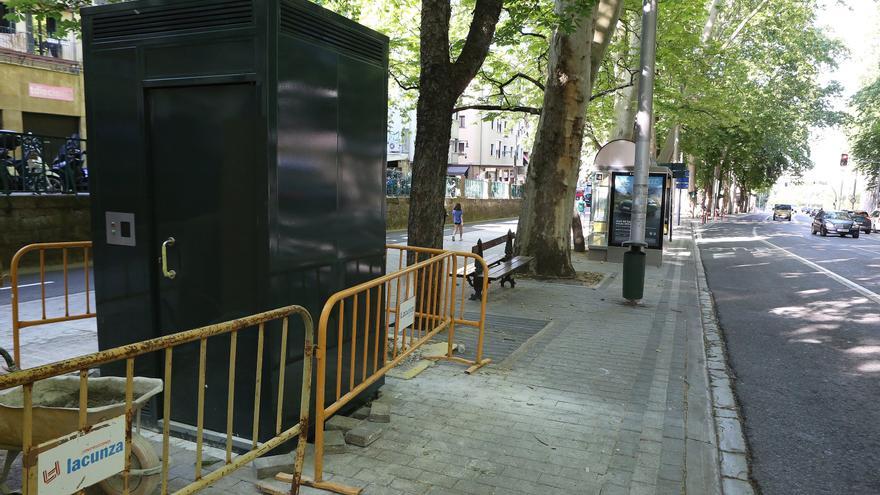 Los aseos de los chóferes de villavesa, en marcha