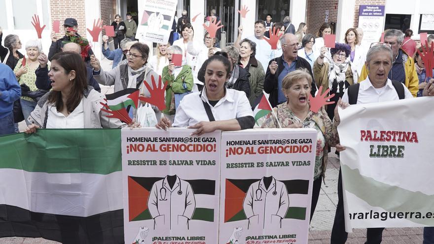 El Hospital de Cruces homenajea a los sanitarios de Gaza