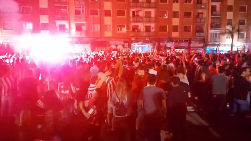 Rekalde celebra el primer gol del Athletic