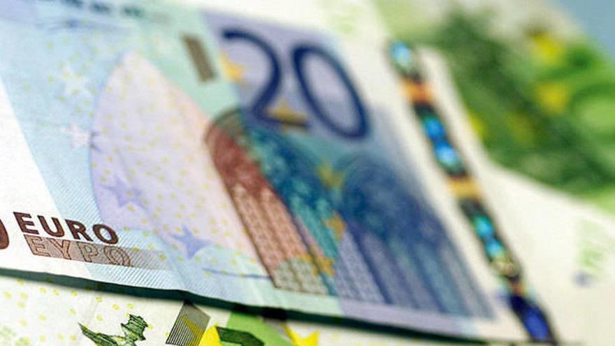 Billetes de euro.
