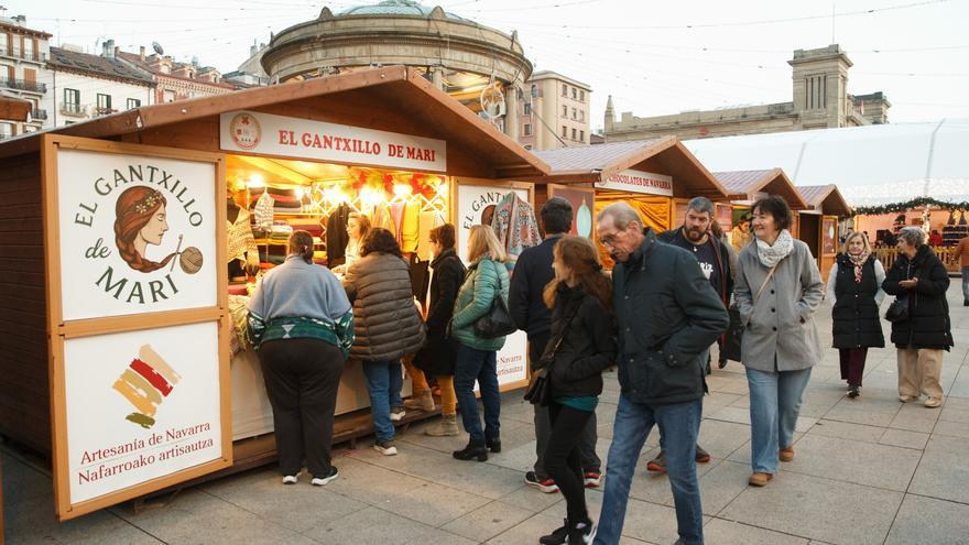 La Feria de Navidad de la Plaza del Castillo abre con 34 puestos