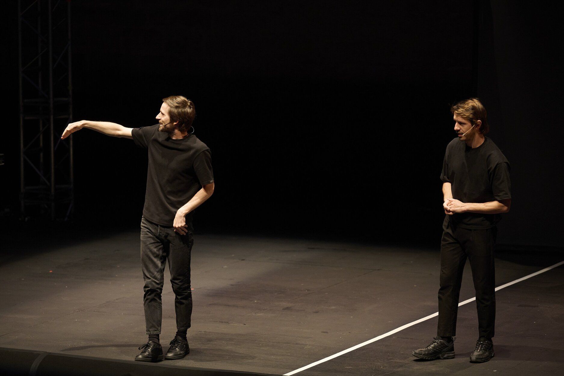 Imágenes de la representación de 'De Nao Albert y Marcel Borràs' en el Festival de Teatro de Olite