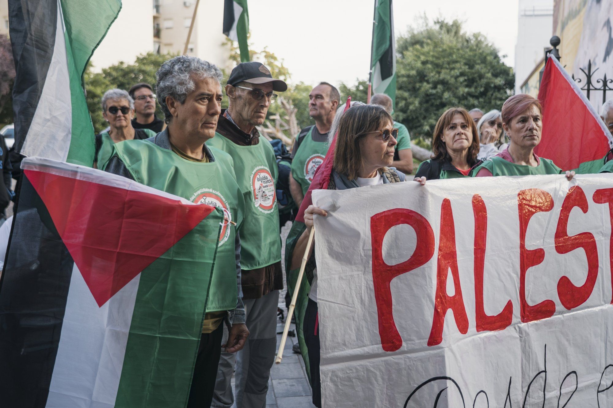 Fotos de la marcha pro Palestina 'Ibaitik Itsasora' en Tudela