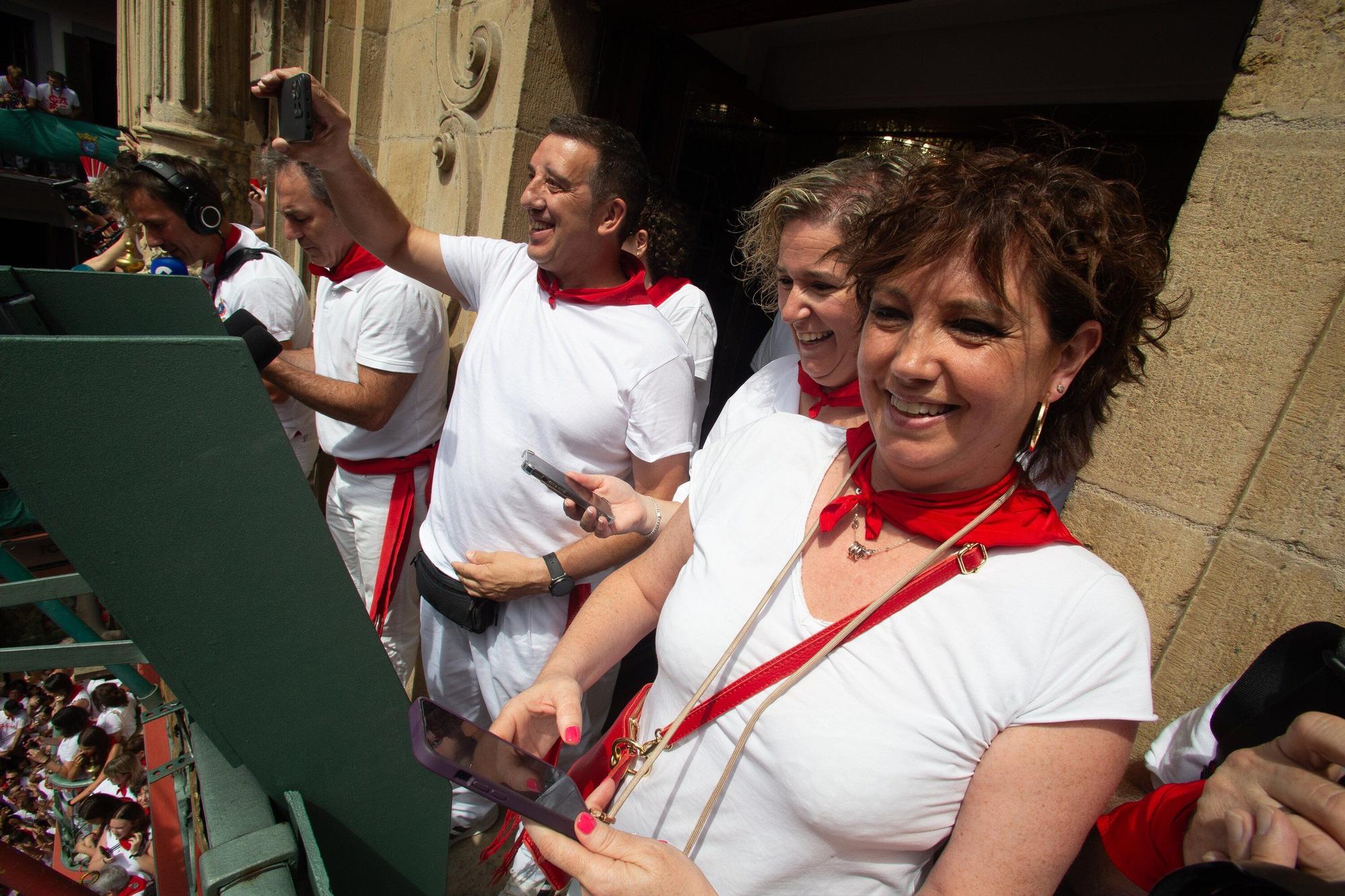 Fotos del  Chupinazo de San Fermín 2025 en Pamplona: ¡La fiesta más internacional se enciende con un grito solidario por Palestina!