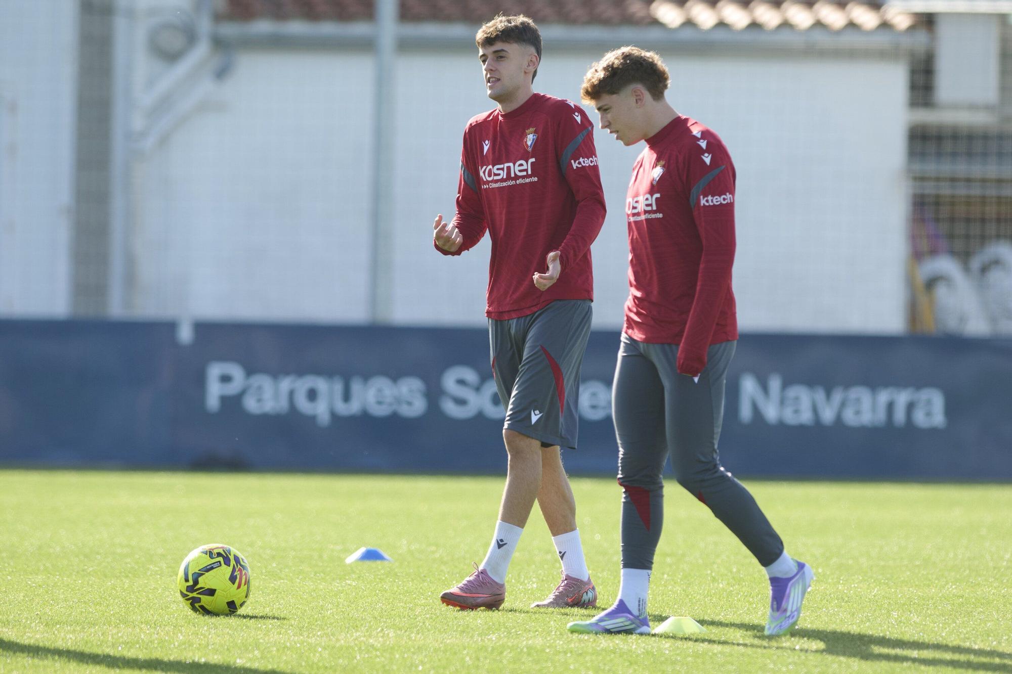 Fotos del entrenamiento de Osasuna (domingo 9 de noviembre)