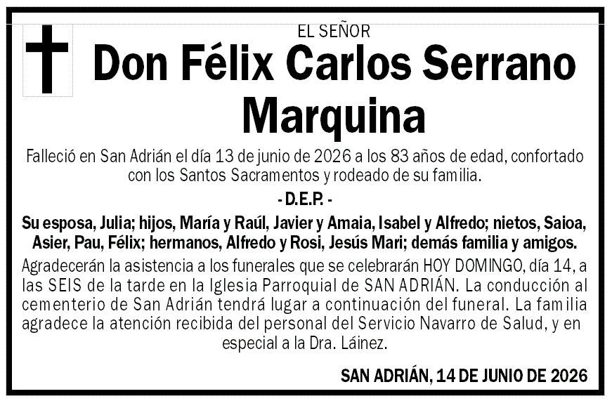 Félix Carlos Serrano Marquina