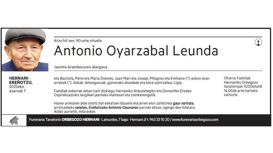 ANTONIO OYARZABAL LEUNDA
