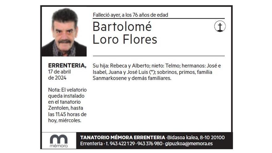 Bartolomé Loro Flores