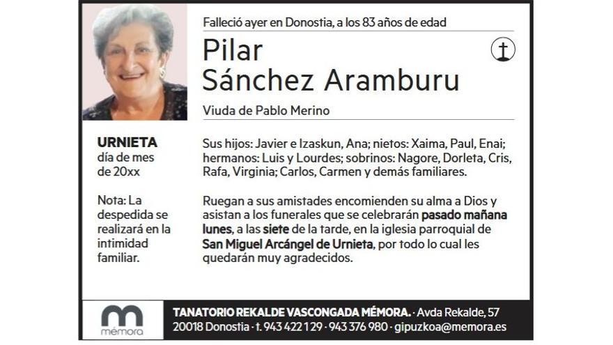PILAR SANCHEZ ARANBURU