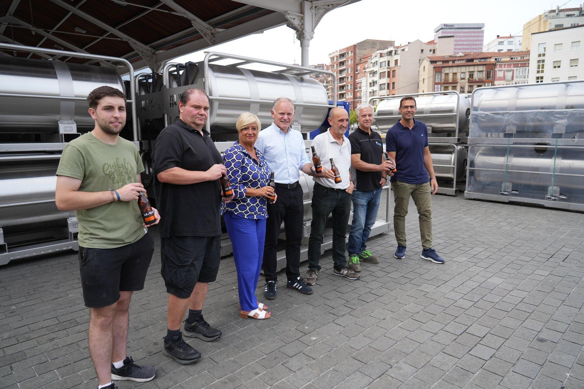 En imágenes: los barriles de cerveza que harán Aste Nagusia más sostenible