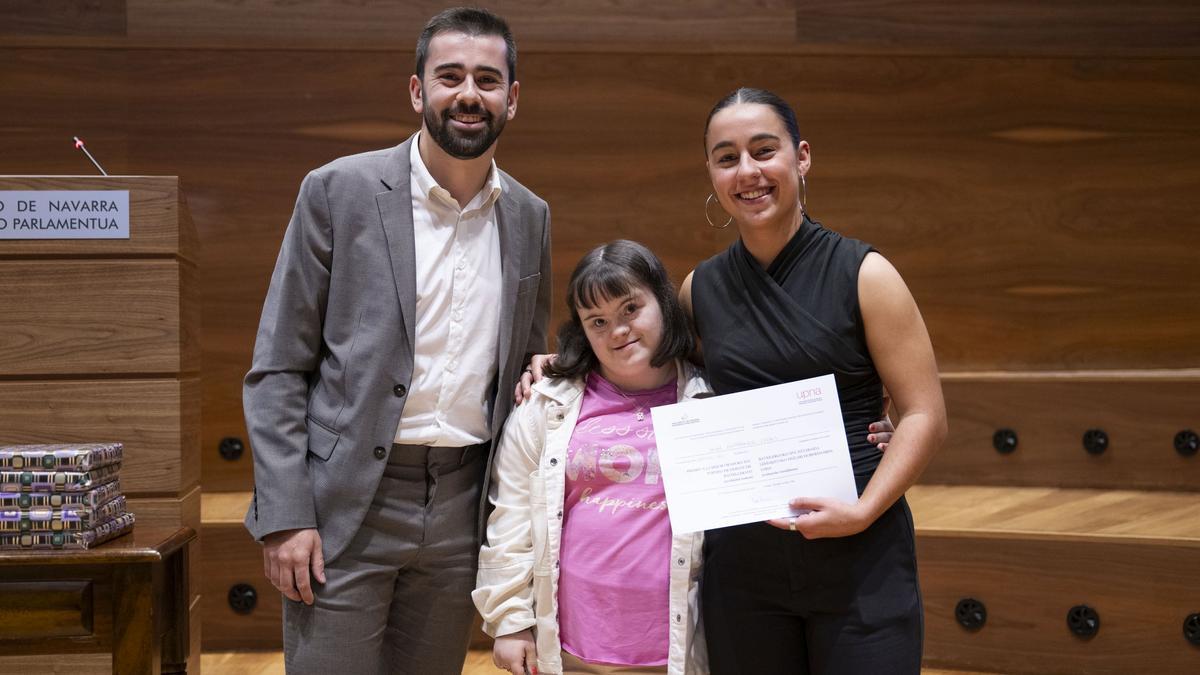 La mejor oradora en euskera, Laida Garciandia Pazos, alumna del IES Altsasu BHI.
