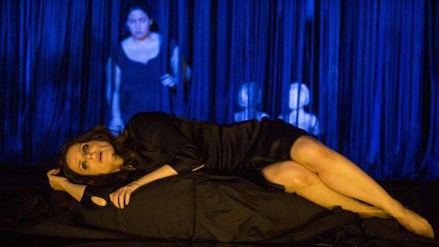 La actriz Aitana Sánchez-Gijón, durante la representación de la tragedia griega &#039;Medea&#039;.