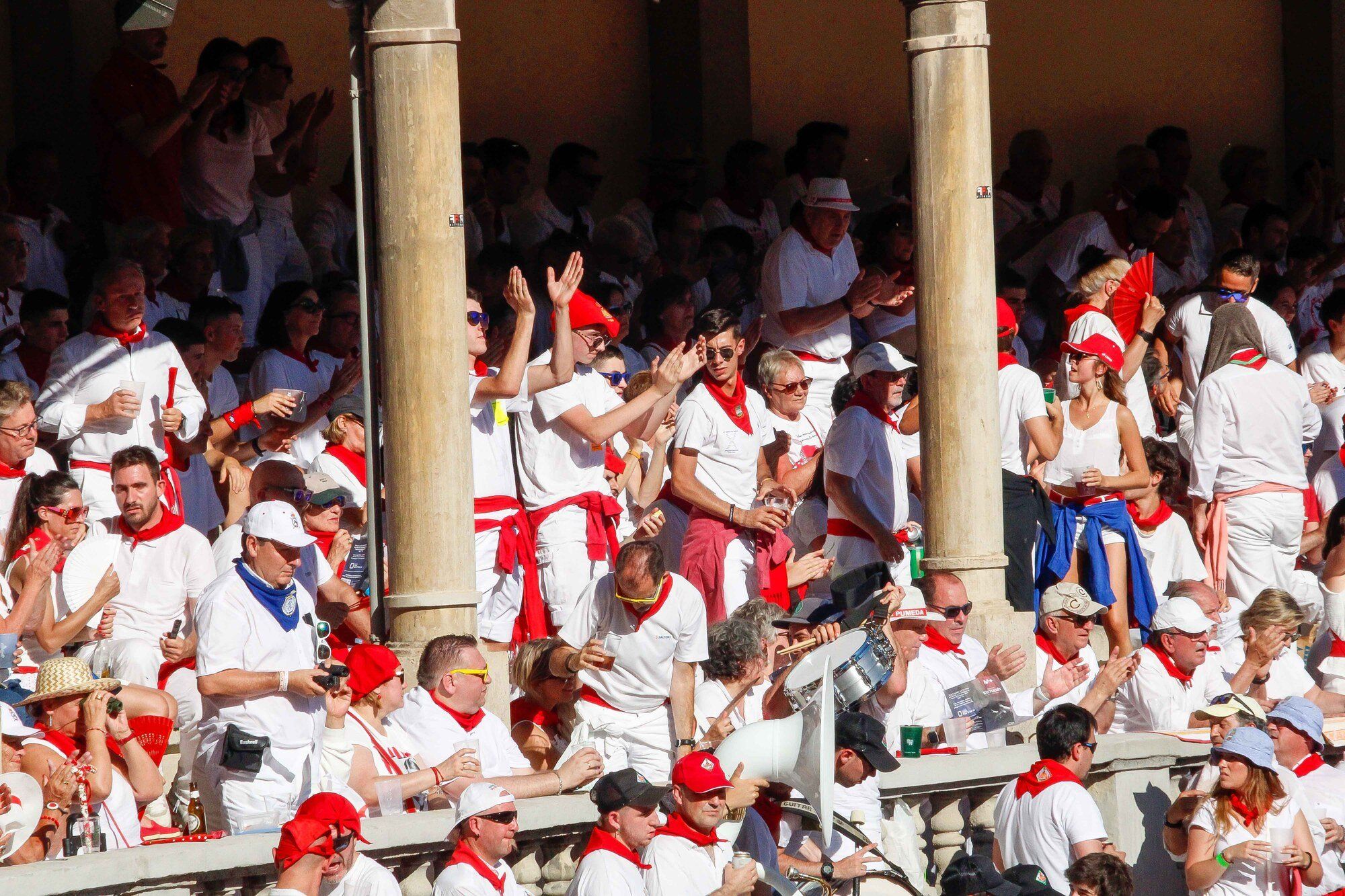 Ambiente en la Plaza de Toros el día 8 de julio
