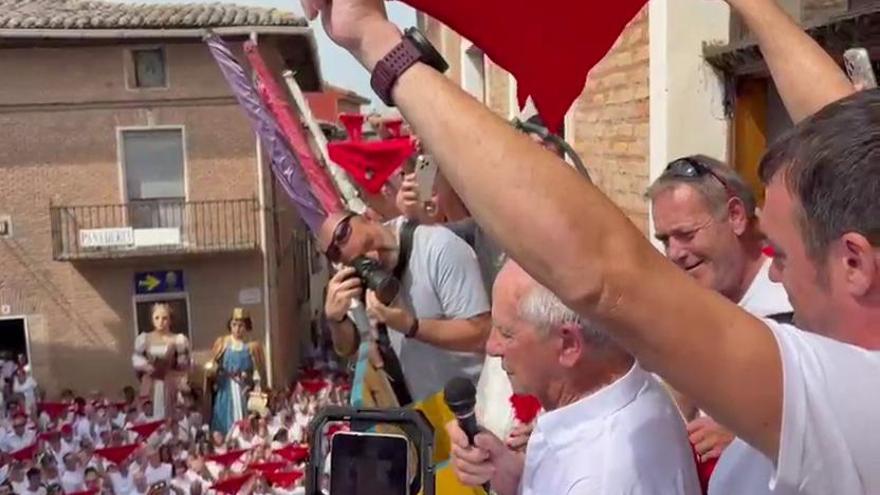 Conchita Felones y Rafa Sainz dan inicio a las fiestas de Los Arcos