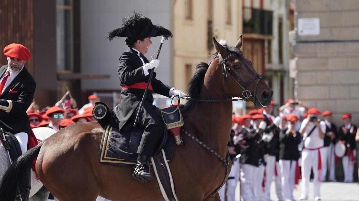 Maite Vergara ha sido general del Alarde público entre los años 2019 y 2025.