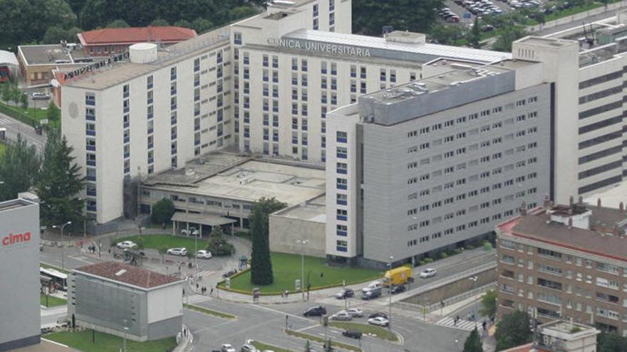 Vista aérea de la Clínica Universidad de Navarra (CUN).