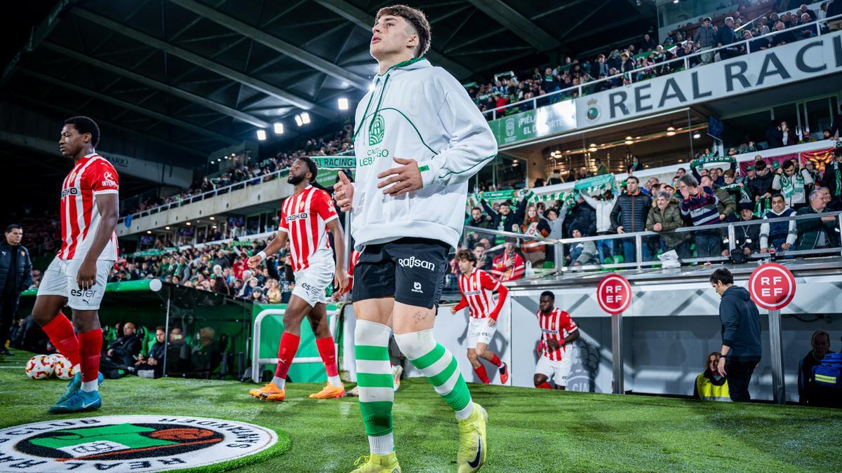 Jorge Salinas, con el Racing.