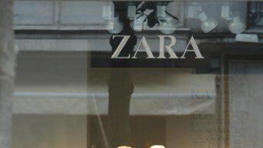 Escaparate de Zara, uno de los establecimientos del grupo Inditex.