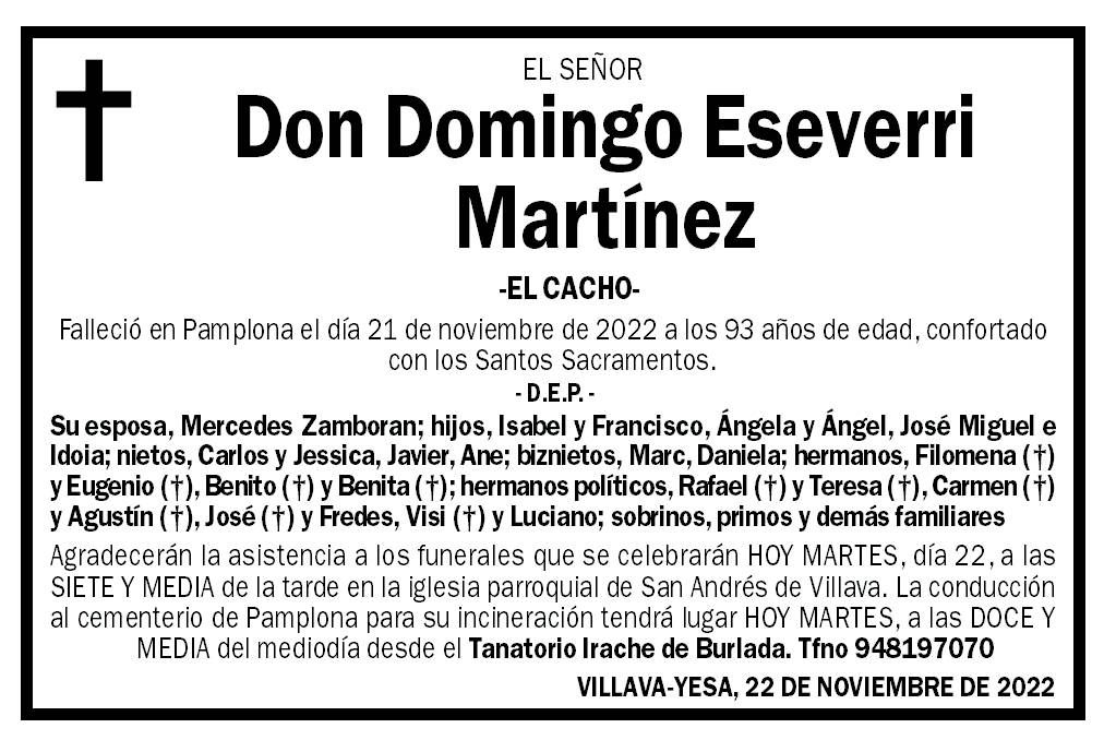 Don Domingo Eseverri Martínez