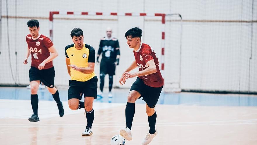 Foto de uno de los partidos de fútbol sala disputados por el club Irun Futsal.