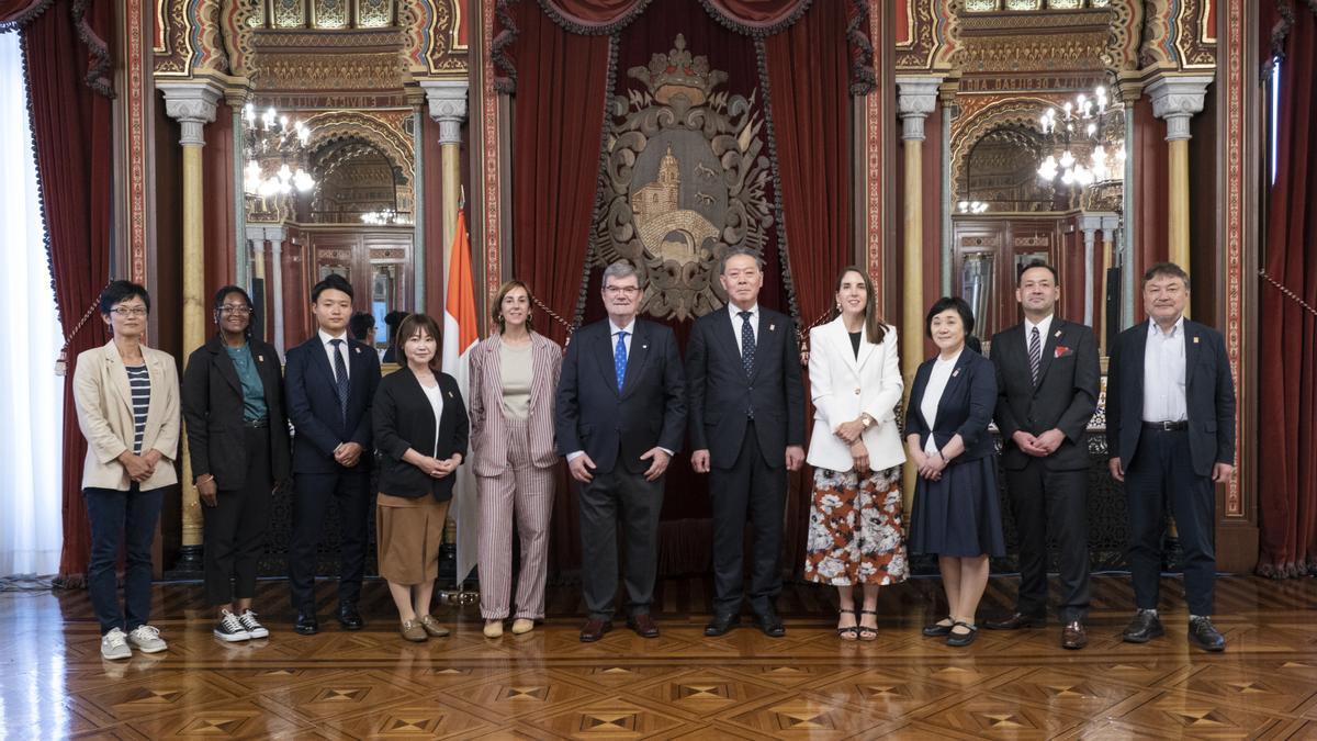 Delegación japonesa de la ciudad de Tsuruoka