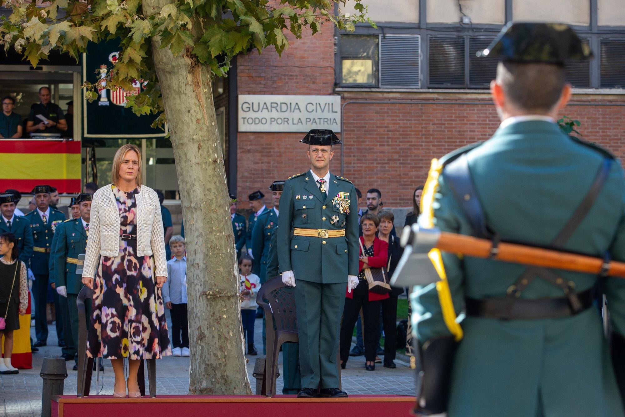 Fotos de la celebración de la Virgen del Pilar por la Guardia Civil de Navarra en Pamplona