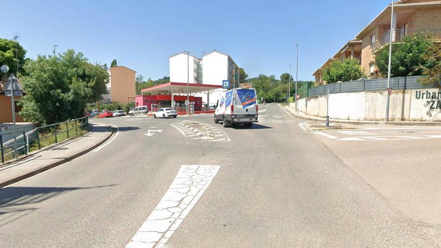 Herido un ciclista atropellado en el cruce de Zaldu en Estella-Lizarra