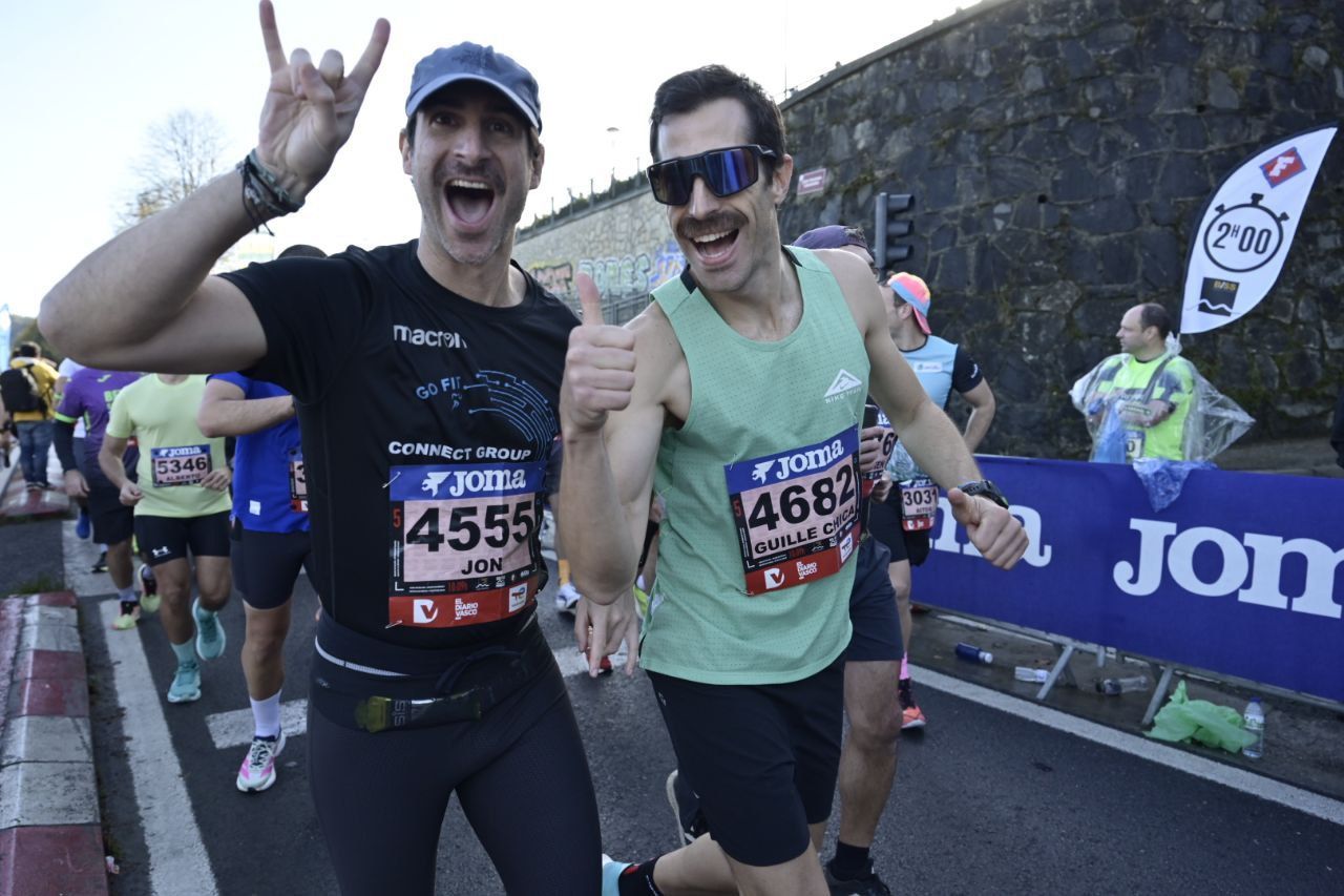 Ilusión y concentración en la salida de la Behobia-San Sebastián