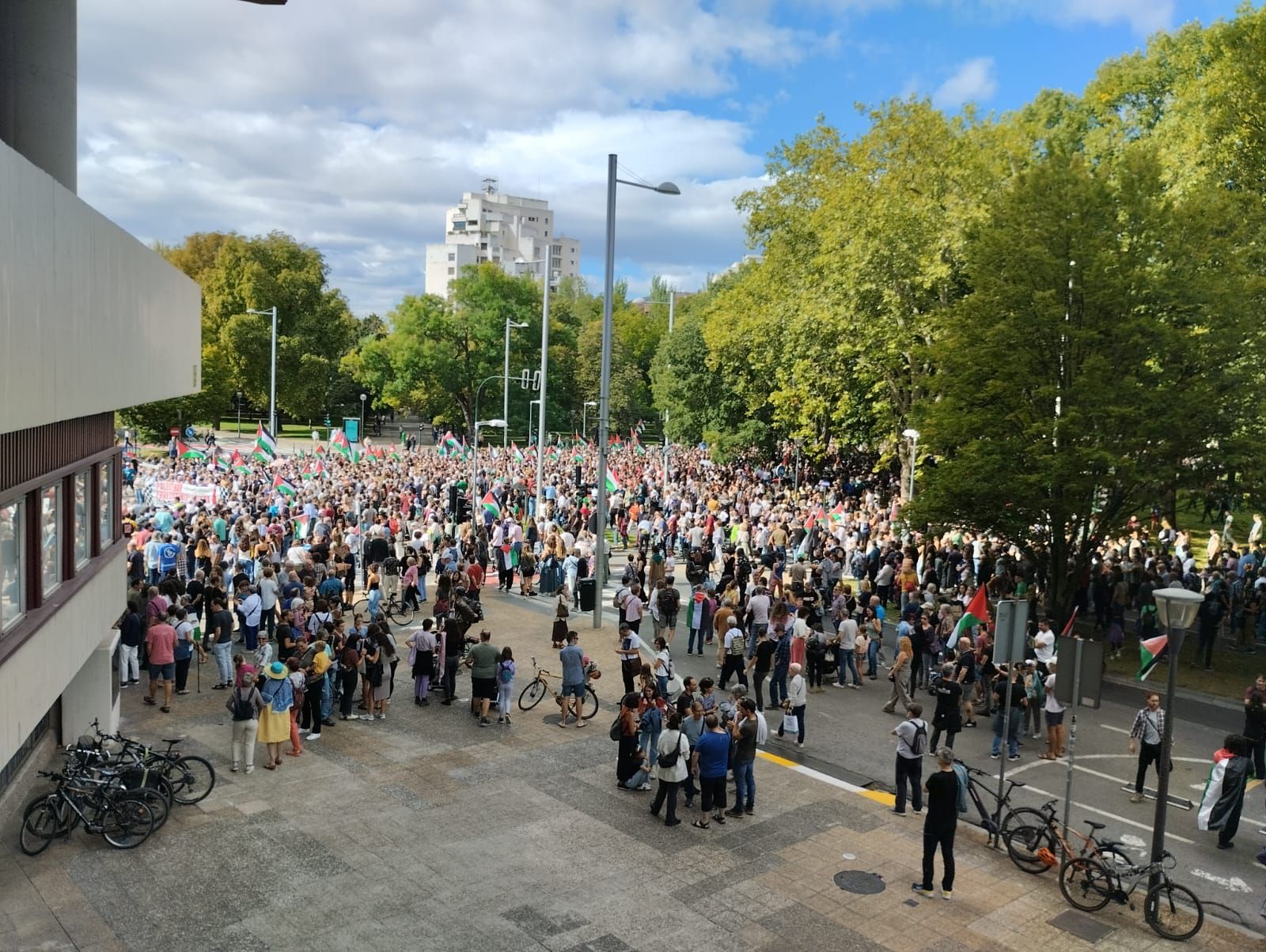 Gran manifestación en Pamplona contra el genocidio en Palestina