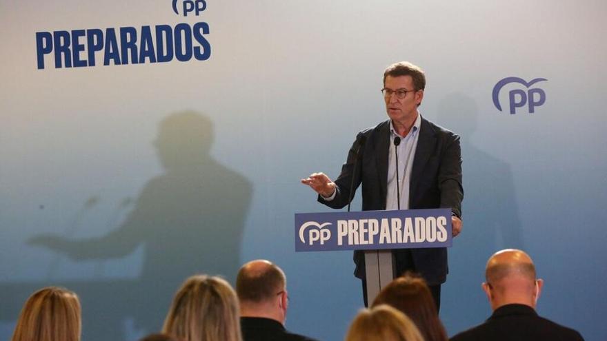 Feijóo se olvida de Navarra y pide la vuelta al PP del votante que se fue a Vox y del que está desencantado con el PSOE