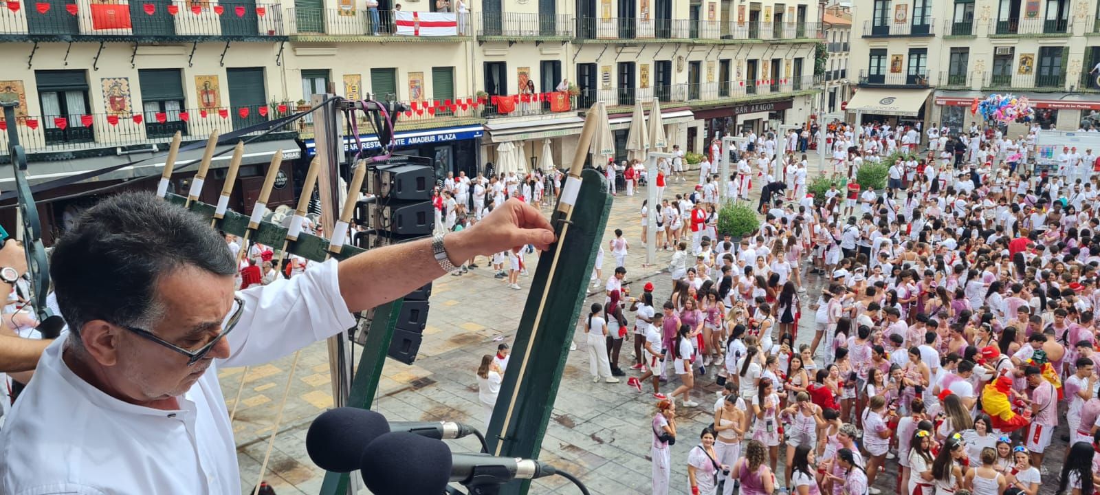 Fotos del cohete de las fiestas de Tudela 2025