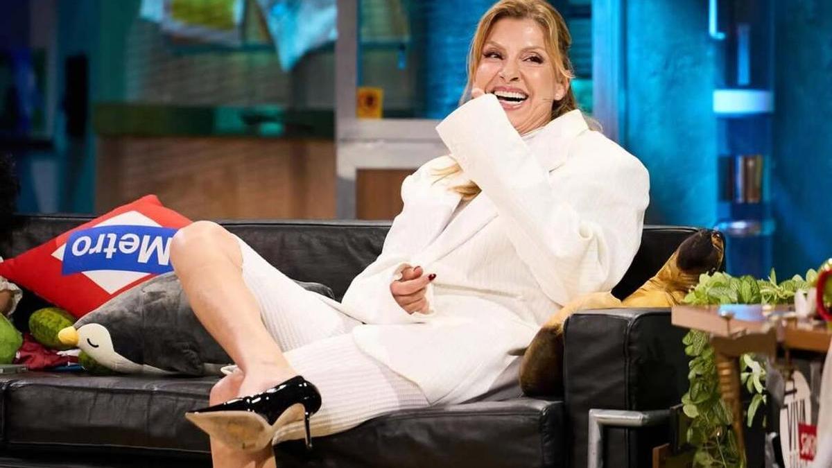 La actriz navarra Najwa Nimri, anoche en &#039;La Revuelta&#039;